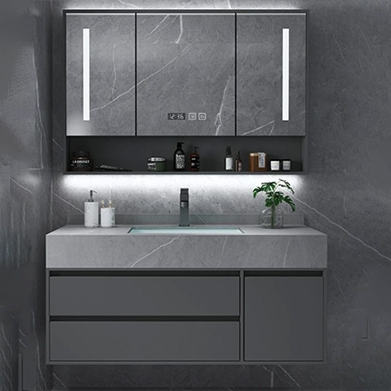 Modern Bathroom Vanity Set Granite Top Standalone Cabinet or Shelving Included Clearhalo 'Bathroom Remodel & Bathroom Fixtures' 'Bathroom Vanities' 'bathroom_vanities' 'Home Improvement' 'home_improvement' 'home_improvement_bathroom_vanities' 1200x1200_f47be988-b81c-4eb2-b76a-2eea114d24d4