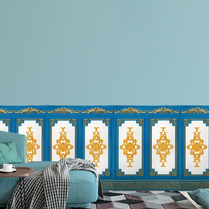 Glam Style Wall Panel Living Room 3D Embossed Waterproof Wall Paneling Clearhalo 'Flooring 'Home Improvement' 'home_improvement' 'home_improvement_wall_paneling' 'Wall Paneling' 'wall_paneling' 'Walls & Ceilings' Walls and Ceiling' 1200x1200_f48ff800-ec48-4a6b-81ea-9aaa9f8d2c76