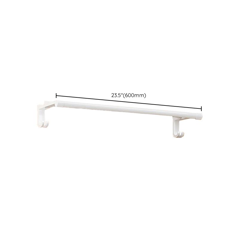 Modern Bathroom Hardware Set Towel Bar White Bath Shelf Bath Hardware Set Clearhalo 'Bathroom Hardware Sets' 'Bathroom Hardware' 'Bathroom Remodel & Bathroom Fixtures' 'bathroom_hardware_sets' 'Home Improvement' 'home_improvement' 'home_improvement_bathroom_hardware_sets' 1200x1200_f4942deb-91ac-42a0-8848-cec171bb2e65