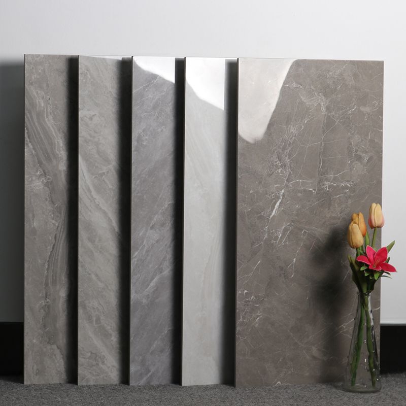 Gray Singular Tile Marble Appearance Straight Edge Rectangular Floor Tile Clearhalo 'Floor Tiles & Wall Tiles' 'floor_tiles_wall_tiles' 'Flooring 'Home Improvement' 'home_improvement' 'home_improvement_floor_tiles_wall_tiles' Walls and Ceiling' 1200x1200_f4f98ece-171e-42f9-baf0-5762fdd68774