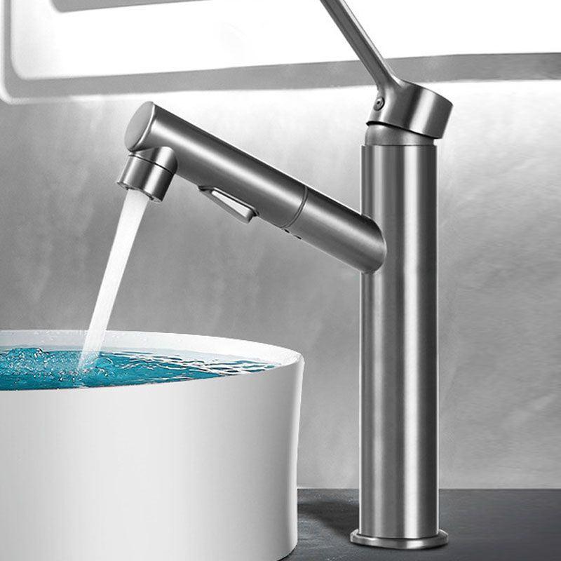 Modern Vessel Faucet Brass Single Handle Low Arc Vessel Faucet for Home Clearhalo 'bathroom_sink_faucets' 'Conjunta de Baño y Conjunta de Grifo' 'Coronamiento de Baño y Dispositivo de Baño' 'Grifo del lavabo del baño' 'Hogar' 'home_improvement' 'home_improvement_bathroom_sink_faucets' 'Mejoras para el hogar' 1200x1200_f5061c13-47bc-4f48-9c16-c5d877e17e41