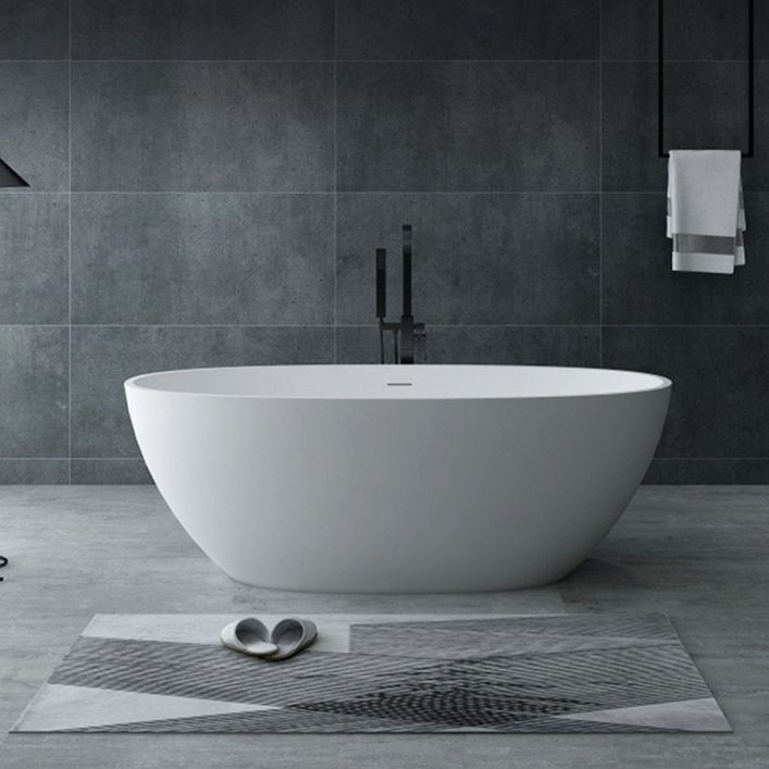 Oval Stone Soaking Bathtub Antique Finish Freestanding Bath Tub Clearhalo 'Bathroom Remodel & Bathroom Fixtures' 'Bathtubs' 'Home Improvement' 'home_improvement' 'home_improvement_bathtubs' 'Showers & Bathtubs' 1200x1200_f509e62e-c704-42b5-852f-363dfcc769a0