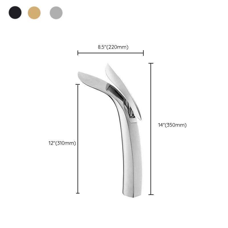 Light Luxury Vessel Faucet Single Hole Faucet Lever Handle Bathroom Faucet Clearhalo 'bathroom_sink_faucets' 'Conjunta de Baño y Conjunta de Grifo' 'Coronamiento de Baño y Dispositivo de Baño' 'Grifo del lavabo del baño' 'Hogar' 'home_improvement' 'home_improvement_bathroom_sink_faucets' 'Mejoras para el hogar' 1200x1200_f5e4ee40-2bcf-4f90-bb10-bd7c05e8be9b