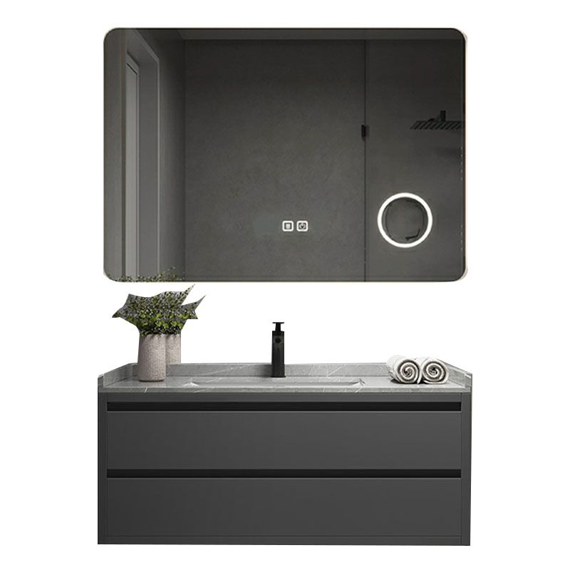 Wall Mount Modern Grey Bath Vanity with Mirror Faucet Sink for Bathroom Clearhalo 'Bathroom Remodel & Bathroom Fixtures' 'Bathroom Vanities' 'bathroom_vanities' 'Home Improvement' 'home_improvement' 'home_improvement_bathroom_vanities' 1200x1200_f608201c-8aa8-4052-98c9-60906851e0d9