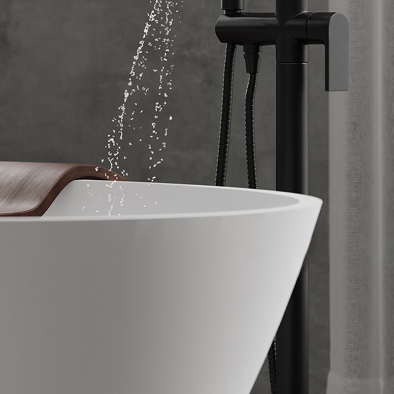 Freestanding Soaking Bathtub Antique Finish Back to Wall Bath Tub Clearhalo 'Bathroom Remodel & Bathroom Fixtures' 'Bathtubs' 'Home Improvement' 'home_improvement' 'home_improvement_bathtubs' 'Showers & Bathtubs' 1200x1200_f63099e4-90dd-4ab9-a7db-d807eeefb14d