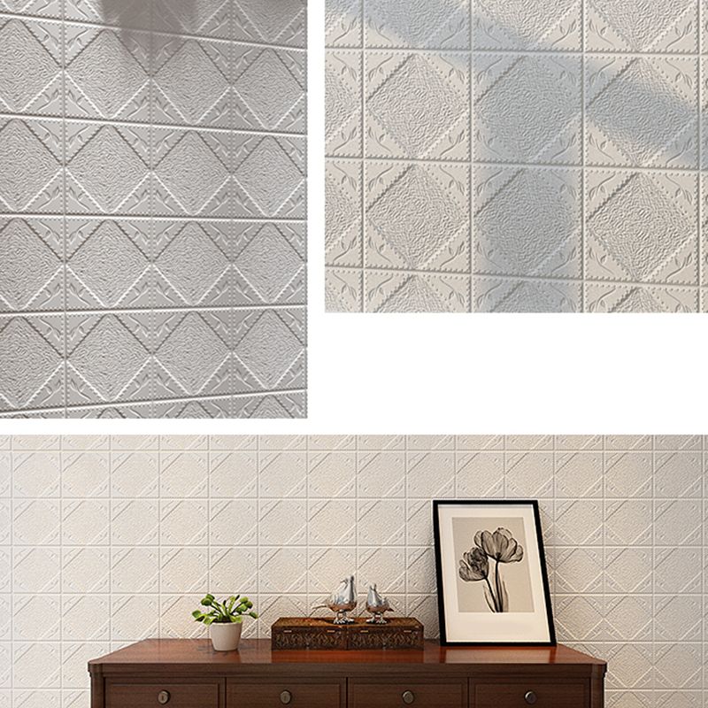 Modern Wall Paneling 3D Embossed PVC Self-Adhesive Waterproof Wall Access Panel Clearhalo 'Flooring 'Home Improvement' 'home_improvement' 'home_improvement_wall_paneling' 'Wall Paneling' 'wall_paneling' 'Walls & Ceilings' Walls and Ceiling' 1200x1200_f6f14d9a-f217-4383-b9eb-48ff5b6f11f2