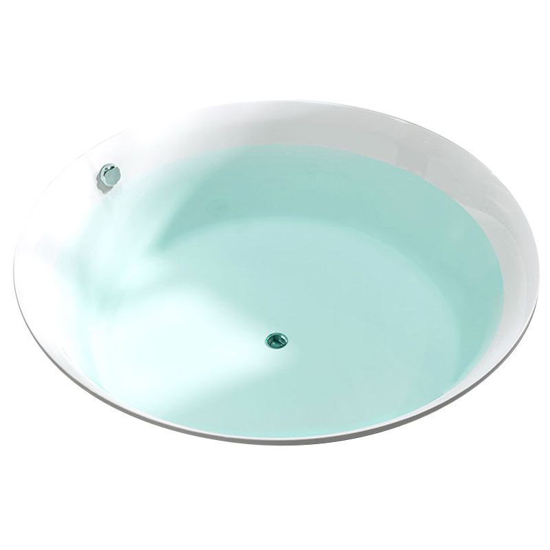 Drop-in Acrylic Round Bathtub Modern Air/ Whirlpool Bathtub in White Clearhalo 'Bathroom Remodel & Bathroom Fixtures' 'Bathtubs' 'Home Improvement' 'home_improvement' 'home_improvement_bathtubs' 'Showers & Bathtubs' 1200x1200_f70a2c8a-7e95-4cee-a388-3d5f050b2933