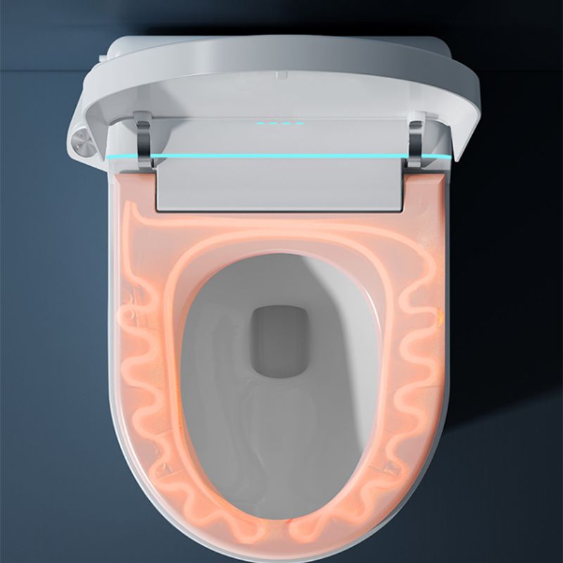 Foot Sensor Ceramic Heated Seat Elongated Contemporary Floor Standing Bidet Clearhalo 'Bathroom Remodel & Bathroom Fixtures' 'Bidets' 'Home Improvement' 'home_improvement' 'home_improvement_bidets' 'Toilets & Bidets' 1200x1200_f75226a3-cd49-4e1a-a40d-0ce61d2b74b7