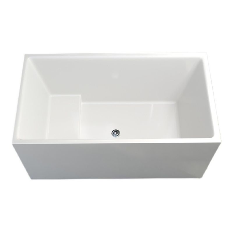 Soaking Acrylic Bathtub Antique Finish Back to Wall Bath Tub Clearhalo 'Bathroom Remodel & Bathroom Fixtures' 'Bathtubs' 'Home Improvement' 'home_improvement' 'home_improvement_bathtubs' 'Showers & Bathtubs' 1200x1200_f7bb465f-f5c4-4138-a64d-c9463aa6b929