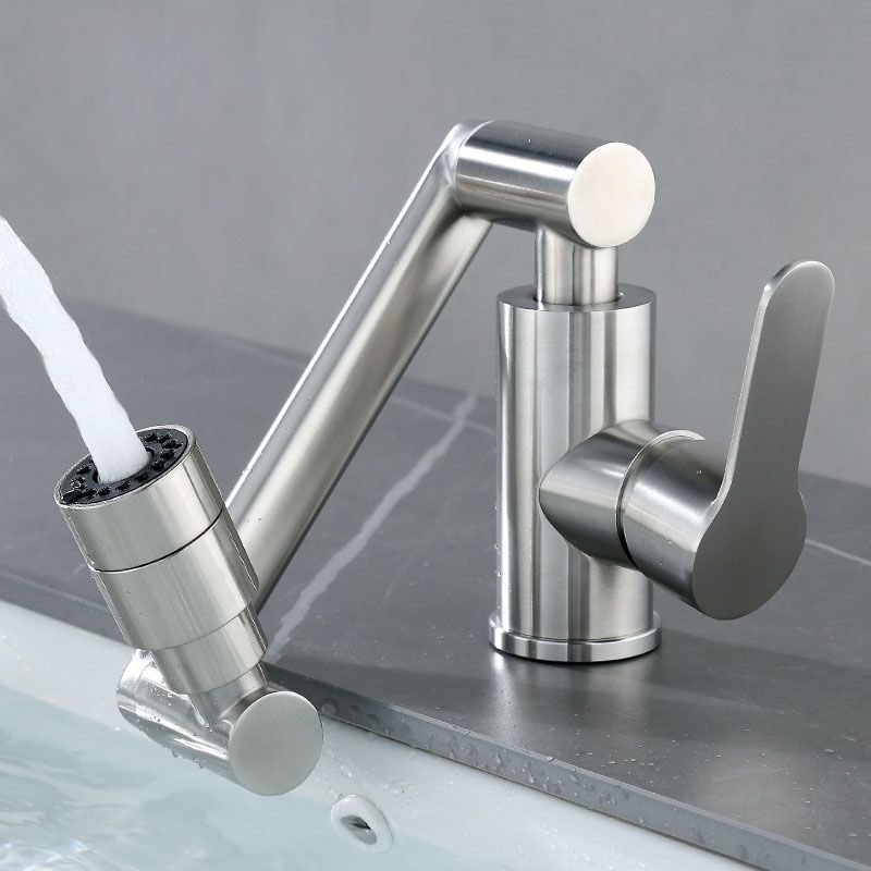 Modern Rotatable One Handle Deck Mounted Pot Filler Stainless Steel Profile Filler Clearhalo 'Home Improvement' 'home_improvement' 'home_improvement_kitchen_faucets' 'Kitchen Faucets' 'Kitchen Remodel & Kitchen Fixtures' 'Kitchen Sinks & Faucet Components' 'kitchen_faucets' 1200x1200_f801f15e-1886-4b02-933b-d90711b46cb6