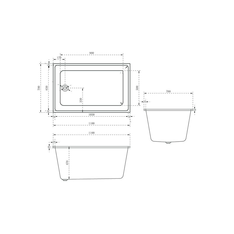 Contemporary Drop-in Soaking Bathtub Rectangle Acrylic Bathtub in White Clearhalo 'Bathroom Remodel & Bathroom Fixtures' 'Bathtubs' 'Home Improvement' 'home_improvement' 'home_improvement_bathtubs' 'Showers & Bathtubs' 1200x1200_f808cc5b-44e6-4e9d-8b75-beaca3150454