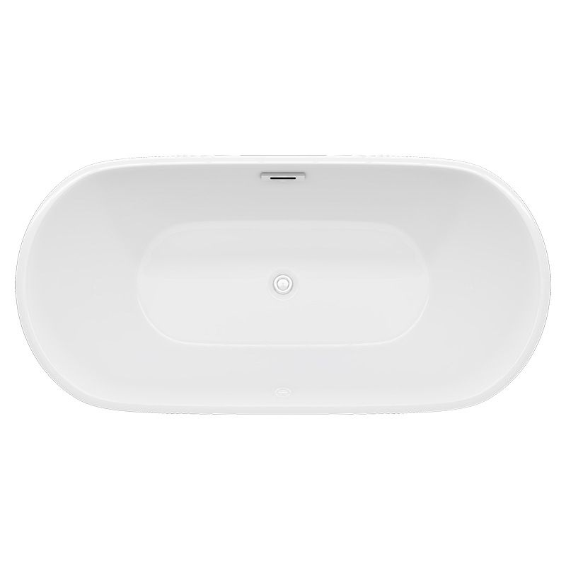 Matte Finish Acrylic Freestanding Tub Contemporary Oval Bathtub Clearhalo 'Bathroom Remodel & Bathroom Fixtures' 'Bathtubs' 'Home Improvement' 'home_improvement' 'home_improvement_bathtubs' 'Showers & Bathtubs' 1200x1200_f84cc5ae-e57d-4b18-8a12-ab423e641474