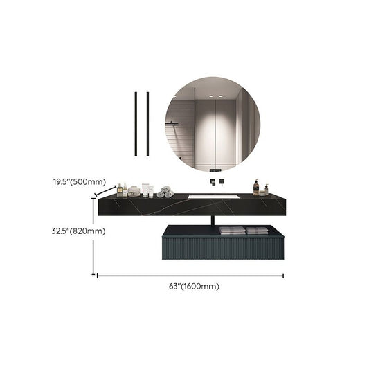 Modern Bathroom Vanity Stone with Faucet and Mirror Wall-Mounted Space Saver Vanity Clearhalo 'Bathroom Remodel & Bathroom Fixtures' 'Bathroom Vanities' 'bathroom_vanities' 'Home Improvement' 'home_improvement' 'home_improvement_bathroom_vanities' 1200x1200_f89bc195-6dd1-445c-aef1-d0de2632a737