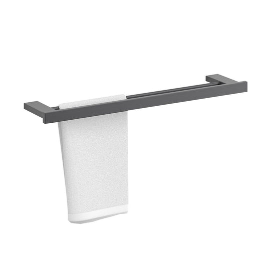 Gray Contemporary Bathroom Hardware Set Brushed Gray Bath Shelf/Paper Holder/Towel Bar Clearhalo 'Bathroom Hardware Sets' 'Bathroom Hardware' 'Bathroom Remodel & Bathroom Fixtures' 'bathroom_hardware_sets' 'Home Improvement' 'home_improvement' 'home_improvement_bathroom_hardware_sets' 1200x1200_f8ade586-dc1e-4634-9923-4b016554f8b5