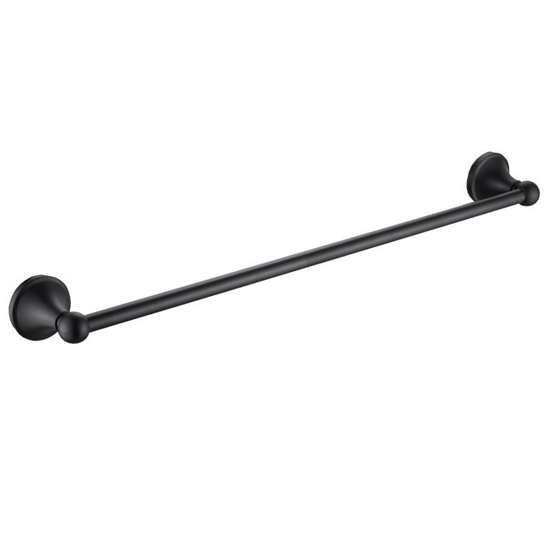 6-Piece Modern Bath Hardware Set in Stainless Steel Matte Black Robe Hooks/Towel Ring Bar Clearhalo 'Bathroom Hardware Sets' 'Bathroom Hardware' 'Bathroom Remodel & Bathroom Fixtures' 'bathroom_hardware_sets' 'Home Improvement' 'home_improvement' 'home_improvement_bathroom_hardware_sets' 1200x1200_f8d139f7-8450-45ae-b253-98e94225e313