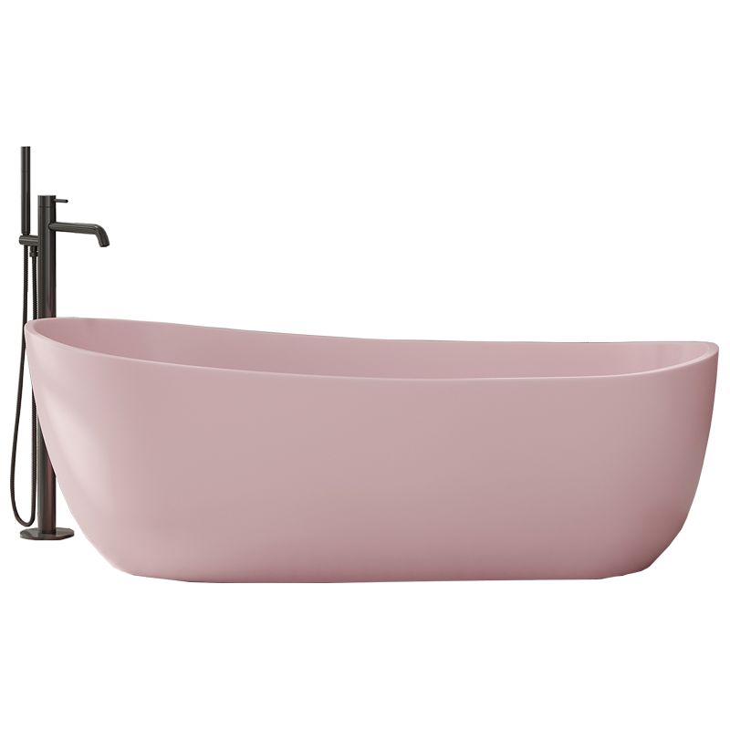 Antique Finish Soaking Modern Bathtub Stand Alone Oval Bath Tub Clearhalo 'Bathroom Remodel & Bathroom Fixtures' 'Bathtubs' 'Home Improvement' 'home_improvement' 'home_improvement_bathtubs' 'Showers & Bathtubs' 1200x1200_f8d2735e-13cd-44bf-a6fa-5849cb745c8f