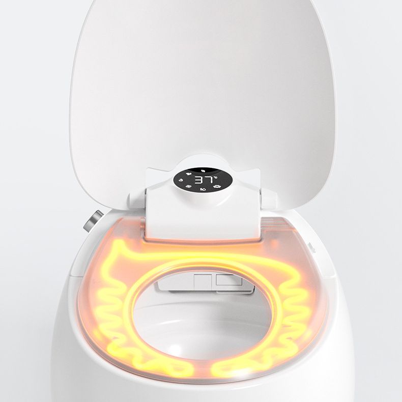 Contemporary 1-Piece Bidet Toilet Floor Mounted Round Toilet Bowl for Washroom Clearhalo 'Bathroom Remodel & Bathroom Fixtures' 'Home Improvement' 'home_improvement' 'home_improvement_toilets' 'Toilets & Bidets' 'Toilets' 1200x1200_f8e52afb-e224-46e7-b5e2-41b4d936d6f9