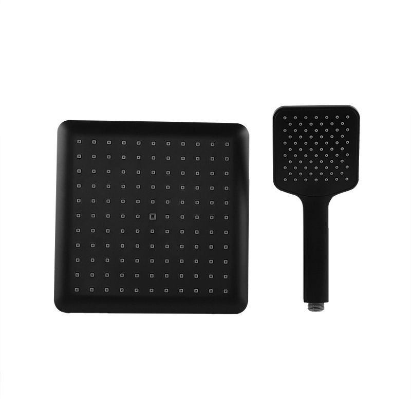 Modern Square Matte Black Shower Head Rain Fall Shower Head Combo Clearhalo 'Bathroom Remodel & Bathroom Fixtures' 'Home Improvement' 'home_improvement' 'home_improvement_shower_heads' 'Shower Heads' 'shower_heads' 'Showers & Bathtubs Plumbing' 'Showers & Bathtubs' 1200x1200_f8fbac87-abc5-4af9-b5ac-d5fcc9474c07