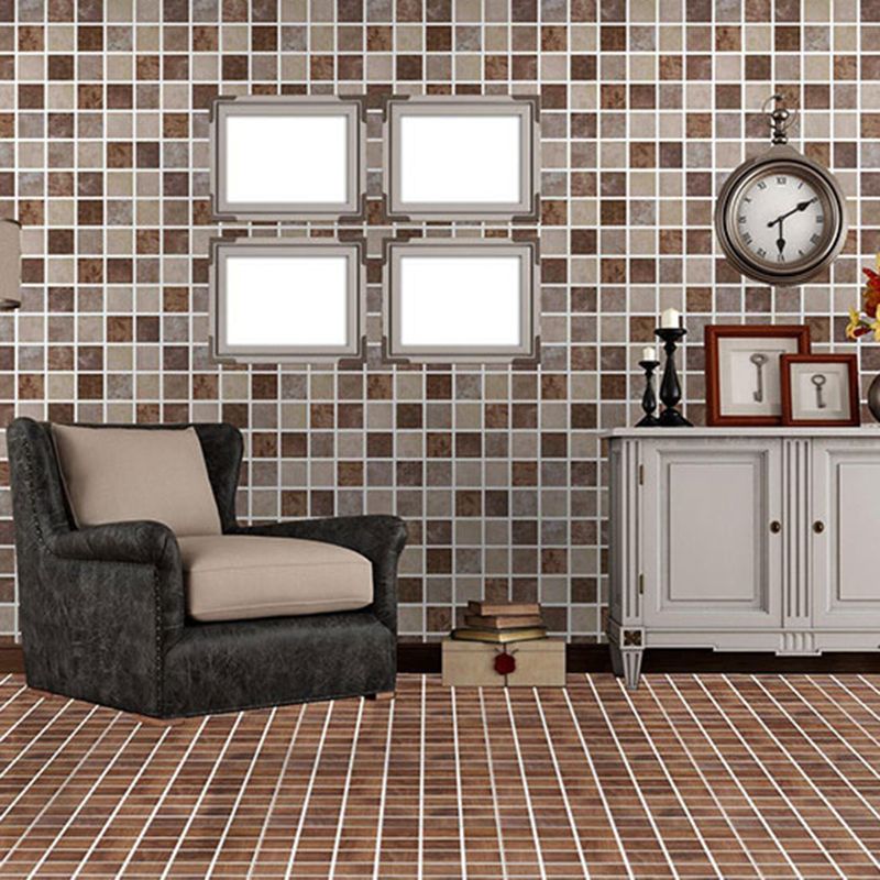 Grid Mosaic Sheet Wall & Floor Tile Mixed Material Outdoor Wall Tile Clearhalo 'Floor Tiles & Wall Tiles' 'floor_tiles_wall_tiles' 'Flooring 'Home Improvement' 'home_improvement' 'home_improvement_floor_tiles_wall_tiles' Walls and Ceiling' 1200x1200_f90d83f9-4d43-4f4c-9aa1-bb617136203d