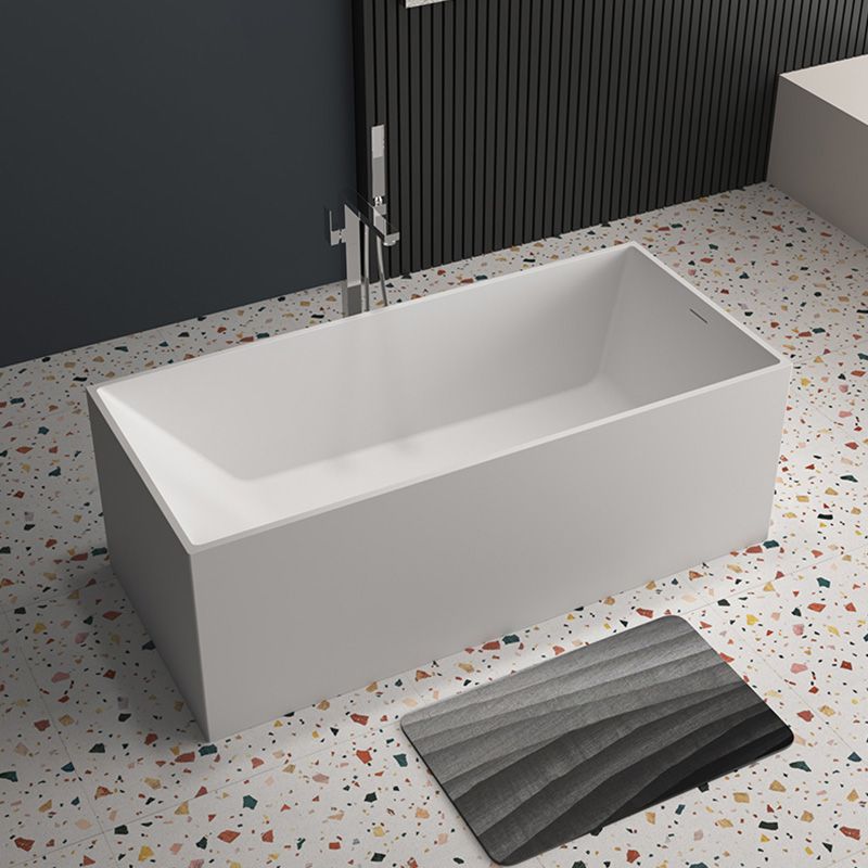 Stand Alone Rectangular Bath Modern Acrylic Soaking Back to Wall Bathtub Clearhalo 'Bathroom Remodel & Bathroom Fixtures' 'Bathtubs' 'Home Improvement' 'home_improvement' 'home_improvement_bathtubs' 'Showers & Bathtubs' 1200x1200_f9143af8-9027-495d-a42b-7f191a7119b9