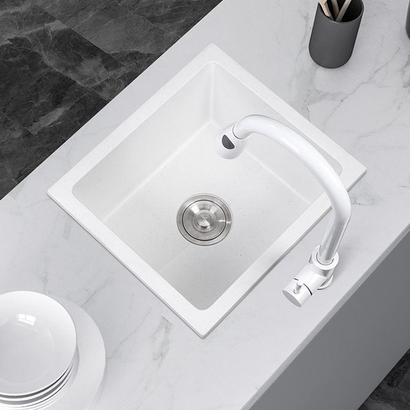 Quartz Kitchen Sink Contemporary Rectangular Shape Kitchen Sink with 1-Bowl Clearhalo 'Home Improvement' 'home_improvement' 'home_improvement_kitchen_sinks' 'Kitchen Remodel & Kitchen Fixtures' 'Kitchen Sinks & Faucet Components' 'Kitchen Sinks' 'kitchen_sinks' 1200x1200_f9262ac4-5e2e-46d0-a138-da69bc1673ed