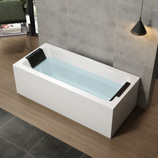 Modern Acrylic Bathtub Right-Hand Drain and Overflow Trim Bath Tub Clearhalo 'Bathroom Remodel & Bathroom Fixtures' 'Bathtubs' 'Home Improvement' 'home_improvement' 'home_improvement_bathtubs' 'Showers & Bathtubs' 1200x1200_f9526414-7037-4f69-9382-a6805b9be74d