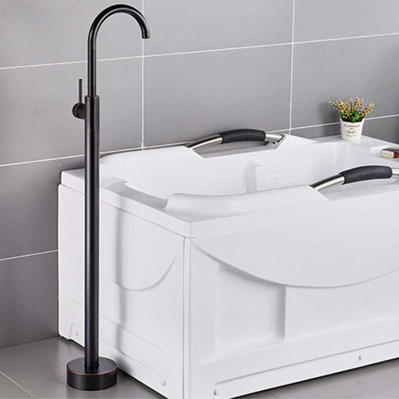 Modern Freestanding Bathtub Faucet One Handle Freestanding Tub Filler Trim Clearhalo 'Bathroom Remodel & Bathroom Fixtures' 'Bathtub Faucets' 'bathtub_faucets' 'Home Improvement' 'home_improvement' 'home_improvement_bathtub_faucets' 1200x1200_f9904f7b-3303-464a-8ee7-a11485ca4c3c