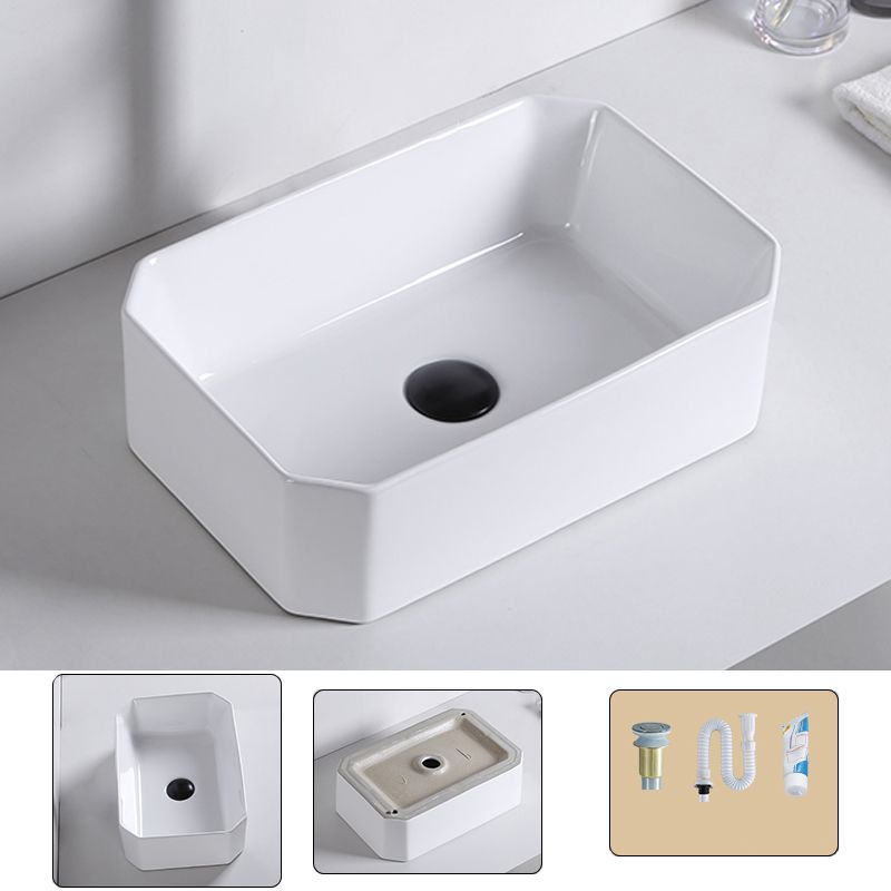 Contemporary Bathroom Sink Porcelain Pop-Up Drain Rectangular Vessel Clearhalo 'Bathroom Remodel & Bathroom Fixtures' 'Bathroom Sinks & Faucet Components' 'Bathroom Sinks' 'bathroom_sink' 'Home Improvement' 'home_improvement' 'home_improvement_bathroom_sink' 1200x1200_f9d79e30-5170-4709-9ba6-9d32de529ad0