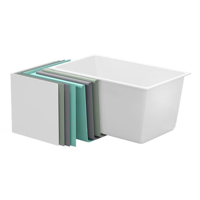 Modern Acrylic Alcove Bathtub 23.6" H Rectangular Bath Tub for Home Clearhalo 'Bathroom Remodel & Bathroom Fixtures' 'Bathtubs' 'Home Improvement' 'home_improvement' 'home_improvement_bathtubs' 'Showers & Bathtubs' 1200x1200_fa197a0f-eb46-4d86-ba3b-b27e37be26f0