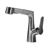 1-Handle Brushed Nickel Widespread Faucet Single Hole Bathroom Vessel Faucet with Brass Clearhalo 'Bathroom Remodel & Bathroom Fixtures' 'Bathroom Sink Faucets' 'Bathroom Sinks & Faucet Components' 'bathroom_sink_faucets' 'Home Improvement' 'home_improvement' 'home_improvement_bathroom_sink_faucets' 1200x1200_fa1c3539-98bf-414c-ad47-c0c3d13e127a