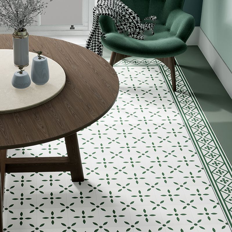 Modern Style Floor Tile Moroccan Print Straight Edge Square Waterproof Floor Tile Clearhalo 'Floor Tiles & Wall Tiles' 'floor_tiles_wall_tiles' 'Flooring 'Home Improvement' 'home_improvement' 'home_improvement_floor_tiles_wall_tiles' Walls and Ceiling' 1200x1200_fa303e08-04d3-4ad4-8d87-972e8d4d0e53