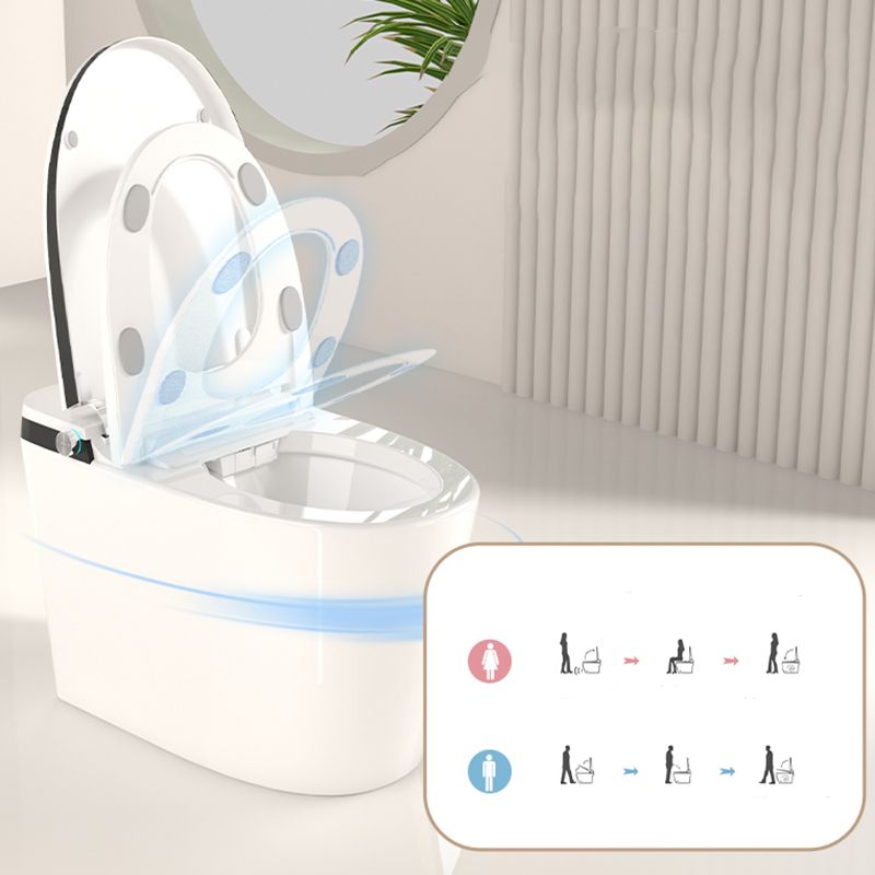 Deodorizing Floor Standing Bidet Foot Sensor Elongated Floor Mount Bidet Clearhalo 'Bathroom Remodel & Bathroom Fixtures' 'Bidets' 'Home Improvement' 'home_improvement' 'home_improvement_bidets' 'Toilets & Bidets' 1200x1200_fa49e64f-0972-47b7-80af-fabb48f6ab11