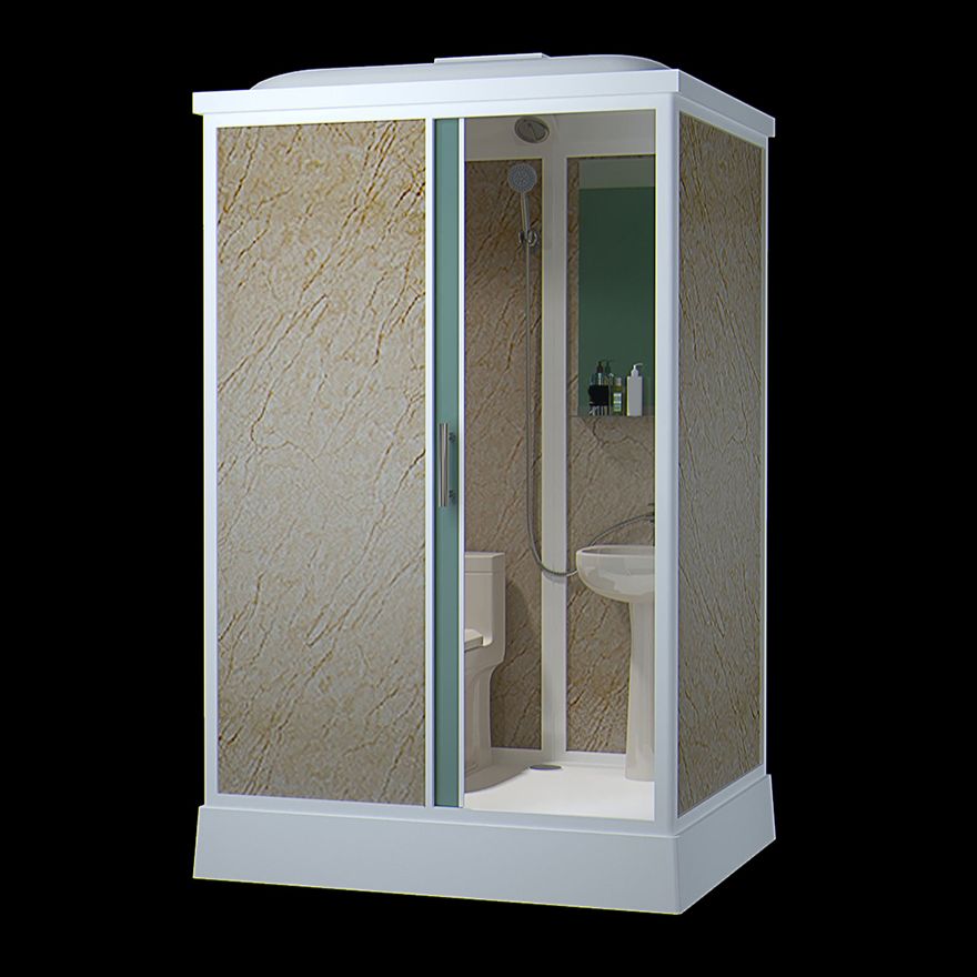 Contemporary Shower Stall Frosted Rectangle Framed Shower Stall with Ceiling Clearhalo 'Bathroom Remodel & Bathroom Fixtures' 'Home Improvement' 'home_improvement' 'home_improvement_shower_stalls_enclosures' 'Shower Stalls & Enclosures' 'shower_stalls_enclosures' 'Showers & Bathtubs' 1200x1200_fa6512b5-eb32-4649-ab30-7dfd90f9a464