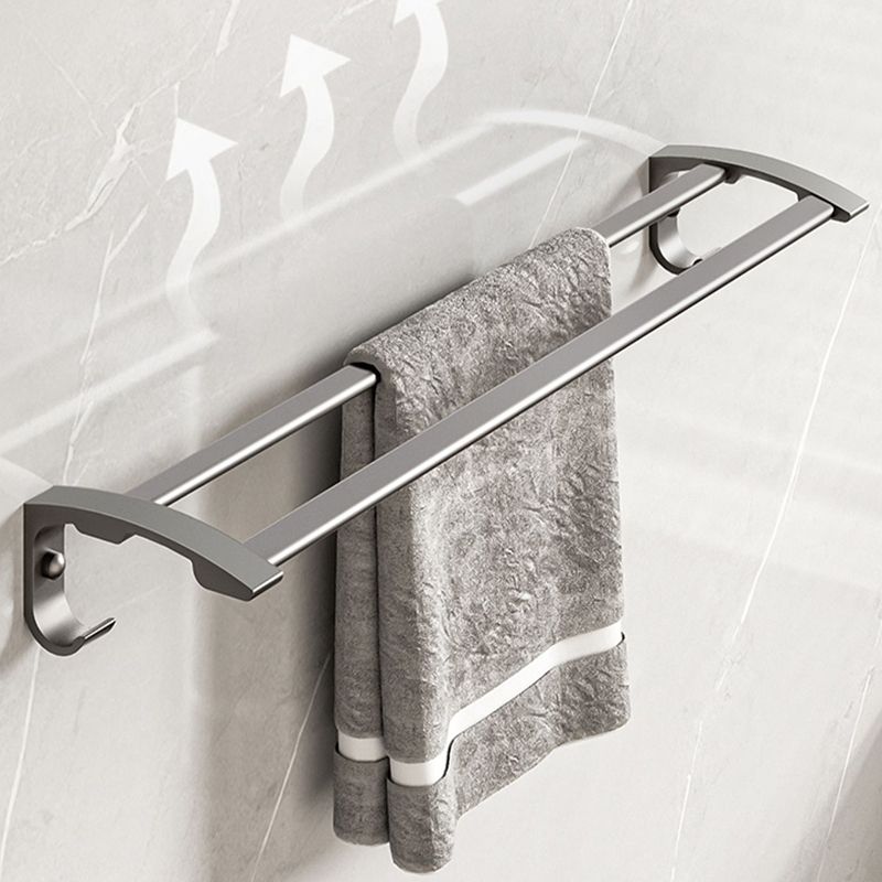 Grey Modern Bathroom Accessory As Individual Or As a Set with Towel Bar Clearhalo 'Bathroom Hardware Sets' 'Bathroom Hardware' 'Bathroom Remodel & Bathroom Fixtures' 'bathroom_hardware_sets' 'Home Improvement' 'home_improvement' 'home_improvement_bathroom_hardware_sets' 1200x1200_fa7db5d4-c1e4-4d31-83f3-351a8028cef2