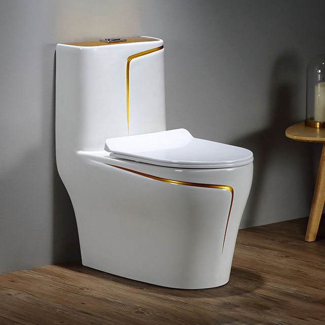 Floor Mount Flush Toilet Skirted Traditional One-Piece Toilet with Slow Close Seat Clearhalo 'Bathroom Remodel & Bathroom Fixtures' 'Home Improvement' 'home_improvement' 'home_improvement_toilets' 'Toilets & Bidets' 'Toilets' 1200x1200_faa0e9d7-759a-4ff5-9b7b-ee3d01212266
