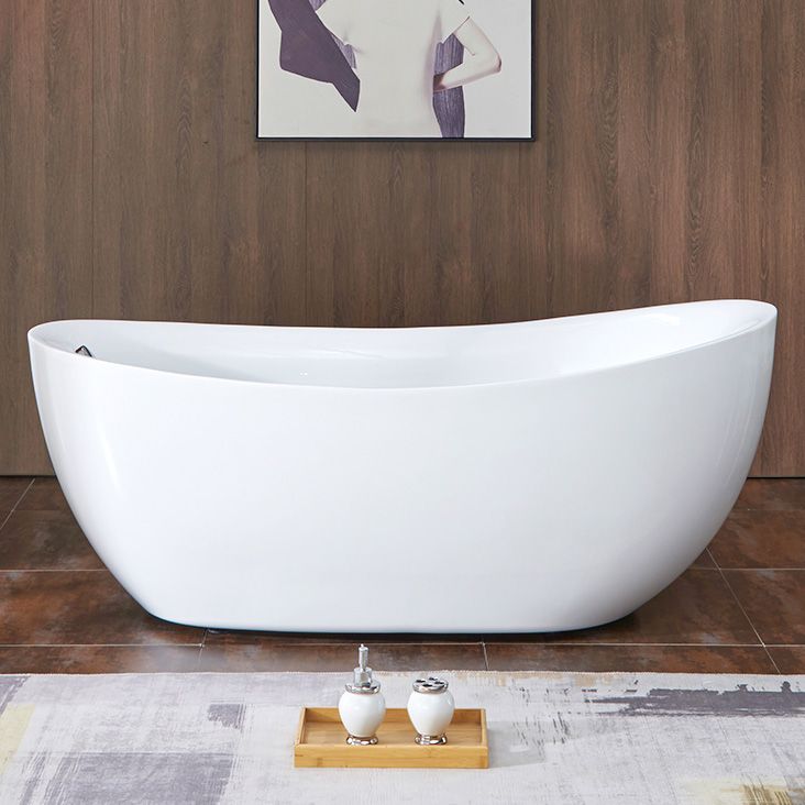 31.5-inch Wide Acrylic Oval Tub Freestanding Soaking White Bathtub Clearhalo 'Bathroom Remodel & Bathroom Fixtures' 'Bathtubs' 'Home Improvement' 'home_improvement' 'home_improvement_bathtubs' 'Showers & Bathtubs' 1200x1200_fb0c5d88-f5e4-4801-aecc-fd5d81c642c8