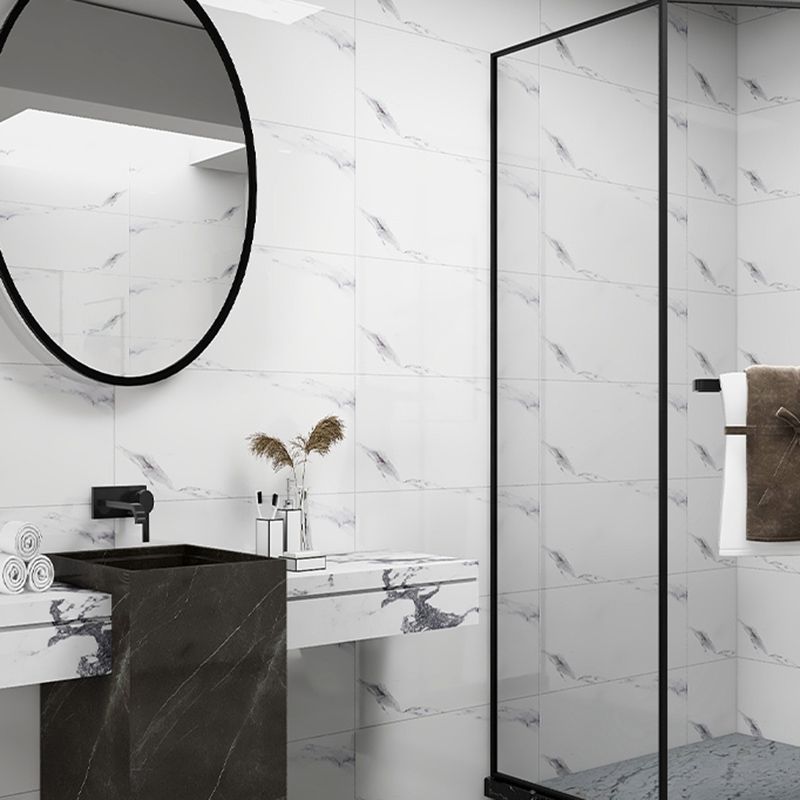 Modern Single Tile Peel and Stick Waterproof Backsplash Tile for Bathroom Clearhalo 'Flooring 'Home Improvement' 'home_improvement' 'home_improvement_peel_stick_blacksplash' 'Peel & Stick Backsplash Tile' 'peel_stick_blacksplash' 'Walls & Ceilings' Walls and Ceiling' 1200x1200_fb4bfe08-a794-4a9a-98dc-6a2d27b89ea3