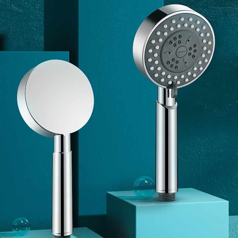 Contemporary Shower Head Combo Metal Round Handheld Shower Head Clearhalo 'Bathroom Remodel & Bathroom Fixtures' 'Home Improvement' 'home_improvement' 'home_improvement_shower_heads' 'Shower Heads' 'shower_heads' 'Showers & Bathtubs Plumbing' 'Showers & Bathtubs' 1200x1200_fb586221-e058-43e4-b1e9-25bdde79c2c7