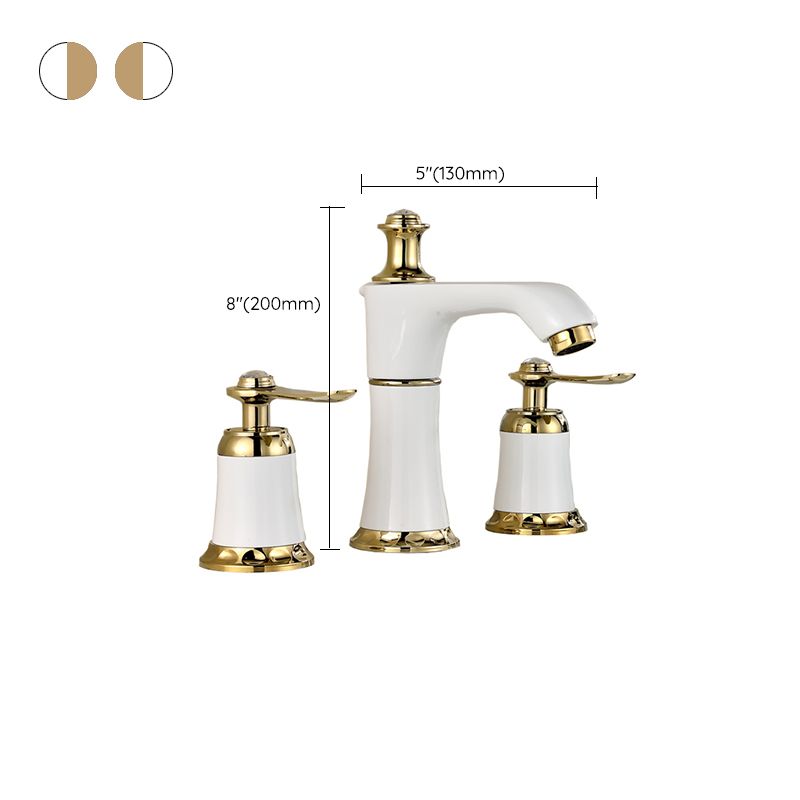 Glam Bath Faucet Trim Deck Mounted Lever Handle Swivel Spout Bathtub Faucet Clearhalo 'Bathroom Remodel & Bathroom Fixtures' 'Bathtub Faucets' 'bathtub_faucets' 'Home Improvement' 'home_improvement' 'home_improvement_bathtub_faucets' 1200x1200_fb5ca889-df8c-4a61-8306-8e05285e6214