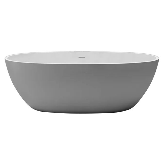 Antique Finish Oval Bathtub Freestanding Soaking Modern Bath Tub Clearhalo 'Bathroom Remodel & Bathroom Fixtures' 'Bathtubs' 'Home Improvement' 'home_improvement' 'home_improvement_bathtubs' 'Showers & Bathtubs' 1200x1200_fb6db114-09df-4f0f-ae40-eceddba65095