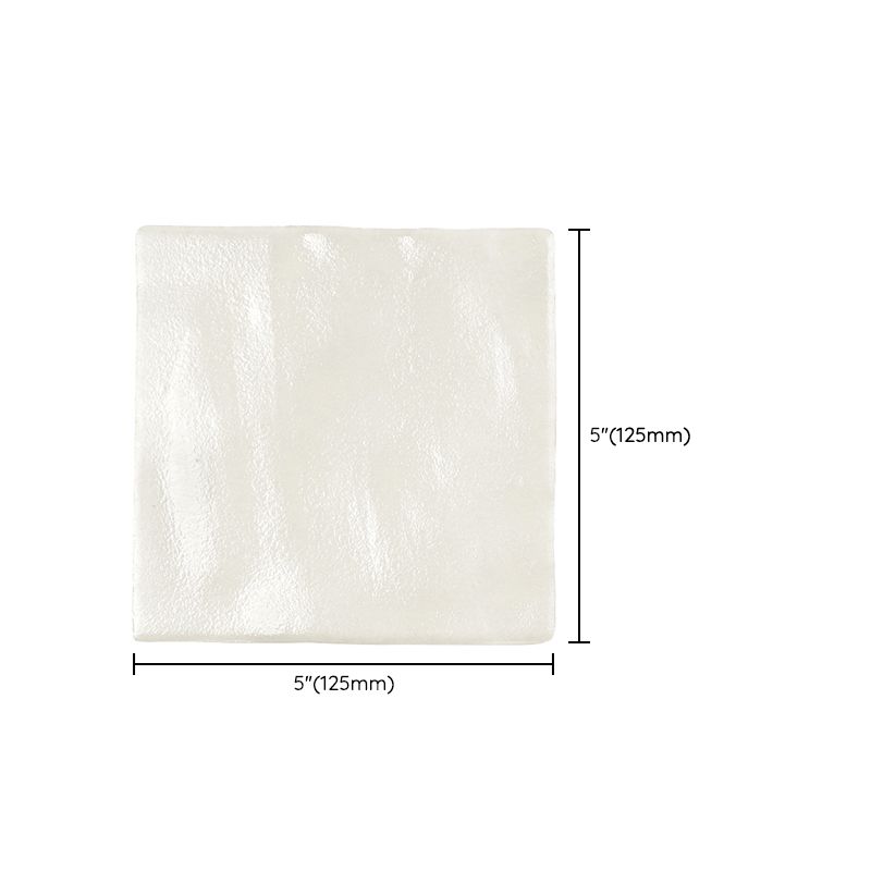 White Square Singular Tile Modern Glazed Floor and Wall Tile Clearhalo 'Floor Tiles & Wall Tiles' 'floor_tiles_wall_tiles' 'Flooring 'Home Improvement' 'home_improvement' 'home_improvement_floor_tiles_wall_tiles' Walls and Ceiling' 1200x1200_fbd34da1-afff-4f86-80a3-e19476f709fc