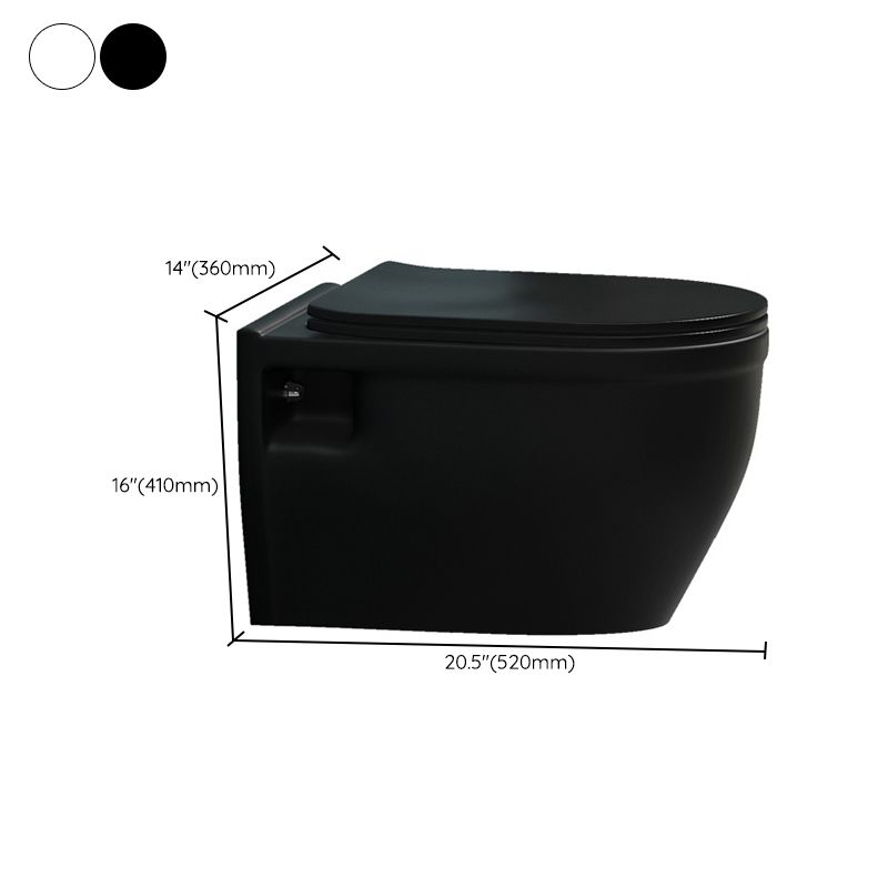 Contemporary Flush Toilet Wall Mount One-Piece Toilet Porcelain Toilet Bowl Clearhalo 'Bathroom Remodel & Bathroom Fixtures' 'Home Improvement' 'home_improvement' 'home_improvement_toilets' 'Toilets & Bidets' 'Toilets' 1200x1200_fbd76398-c78c-496c-9692-90a48f2111b8