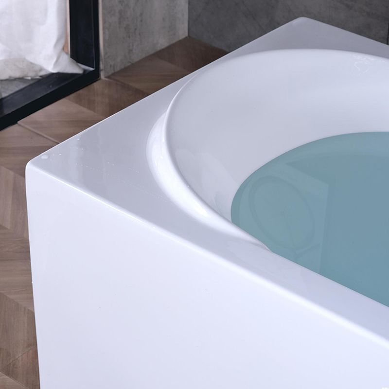 Bathroom Acrylic Tub with Internal Drain Soaking Stand Alone Bath Tub Clearhalo 'Bathroom Remodel & Bathroom Fixtures' 'Bathtubs' 'Home Improvement' 'home_improvement' 'home_improvement_bathtubs' 'Showers & Bathtubs' 1200x1200_fbdbe6bc-8cee-4f1d-82c5-d3a1fb28b9b4