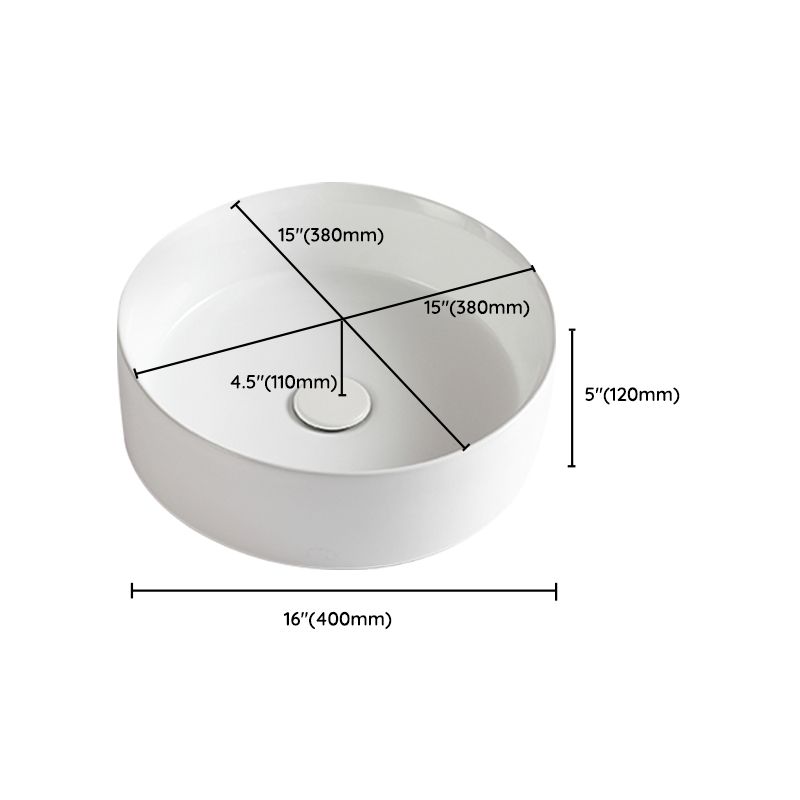 Round White and Orange Trough Bathroom Sink Porcelain Trough Bathroom Sink Clearhalo 'Bathroom Remodel & Bathroom Fixtures' 'Bathroom Sinks & Faucet Components' 'Bathroom Sinks' 'bathroom_sink' 'Home Improvement' 'home_improvement' 'home_improvement_bathroom_sink' 1200x1200_fbeb6d01-2bf9-4d97-ba57-44f0fce207e3