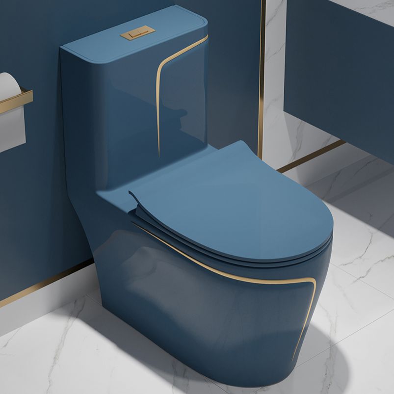 One-Piece Flush Toilet Floor Mount Traditional Toilet with Slow Close Seat Clearhalo 'Bathroom Remodel & Bathroom Fixtures' 'Home Improvement' 'home_improvement' 'home_improvement_toilets' 'Toilets & Bidets' 'Toilets' 1200x1200_fc1db814-c34f-476f-ae2a-d092f9c294cf