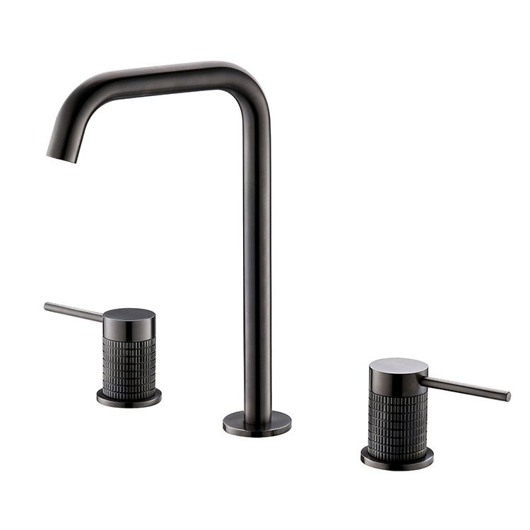 Luxury 8.97" H Vanity Sink Faucet Circular Lever Handle Basin Faucet Clearhalo 'bathroom_sink_faucets' 'Conjunta de Baño y Conjunta de Grifo' 'Coronamiento de Baño y Dispositivo de Baño' 'Grifo del lavabo del baño' 'Hogar' 'home_improvement' 'home_improvement_bathroom_sink_faucets' 'Mejoras para el hogar' 1200x1200_fc289890-754e-414d-ad78-0fbbdc02134f