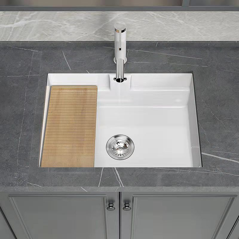 Modern Undermount Vanity Sink Rectangular Porcelain with Overflow and Faucet Vessel Clearhalo 'Bathroom Remodel & Bathroom Fixtures' 'Bathroom Sinks & Faucet Components' 'Bathroom Sinks' 'bathroom_sink' 'Home Improvement' 'home_improvement' 'home_improvement_bathroom_sink' 1200x1200_fc39f947-7b92-4125-98ce-71c4bcd4cf93