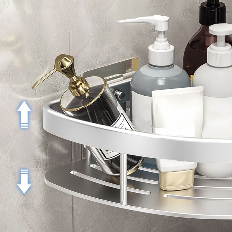 Minimalism Bathroom Hardware Set Silver Bath Shelf Bath Hardware Set Clearhalo 'Bathroom Hardware Sets' 'Bathroom Hardware' 'Bathroom Remodel & Bathroom Fixtures' 'bathroom_hardware_sets' 'Home Improvement' 'home_improvement' 'home_improvement_bathroom_hardware_sets' 1200x1200_fc472cef-fa6d-470e-b4ec-10fbca4bfe95