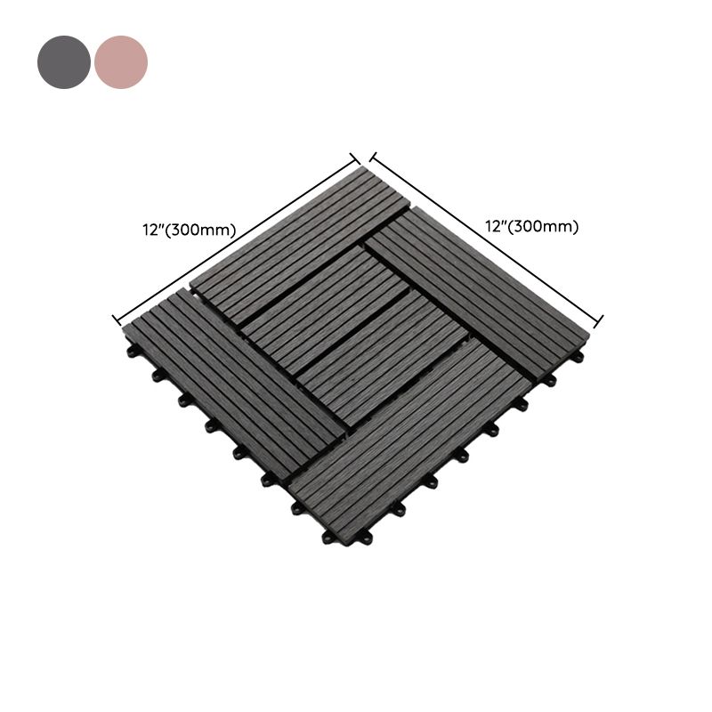 Striped Pattern Decking Tiles Interlocking Tile Kit Outdoor Patio Clearhalo 'Home Improvement' 'home_improvement' 'home_improvement_outdoor_deck_tiles_planks' 'Outdoor Deck Tiles & Planks' 'Outdoor Flooring & Tile' 'Outdoor Remodel' 'outdoor_deck_tiles_planks' 1200x1200_fc678540-4eaf-458b-9d2e-d2cb8b5c0a1d