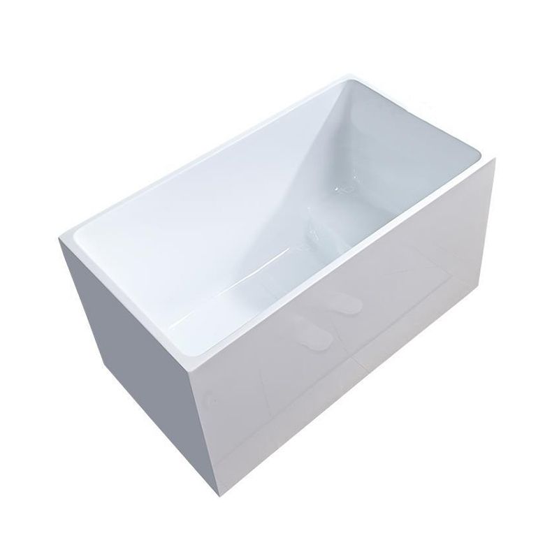 Soaking Acrylic Bathtub Antique Finish Rectangular Back to Wall Bath Tub Clearhalo 'Bathroom Remodel & Bathroom Fixtures' 'Bathtubs' 'Home Improvement' 'home_improvement' 'home_improvement_bathtubs' 'Showers & Bathtubs' 1200x1200_fc6f0a1a-03e7-4624-8edf-8bc0566464bd